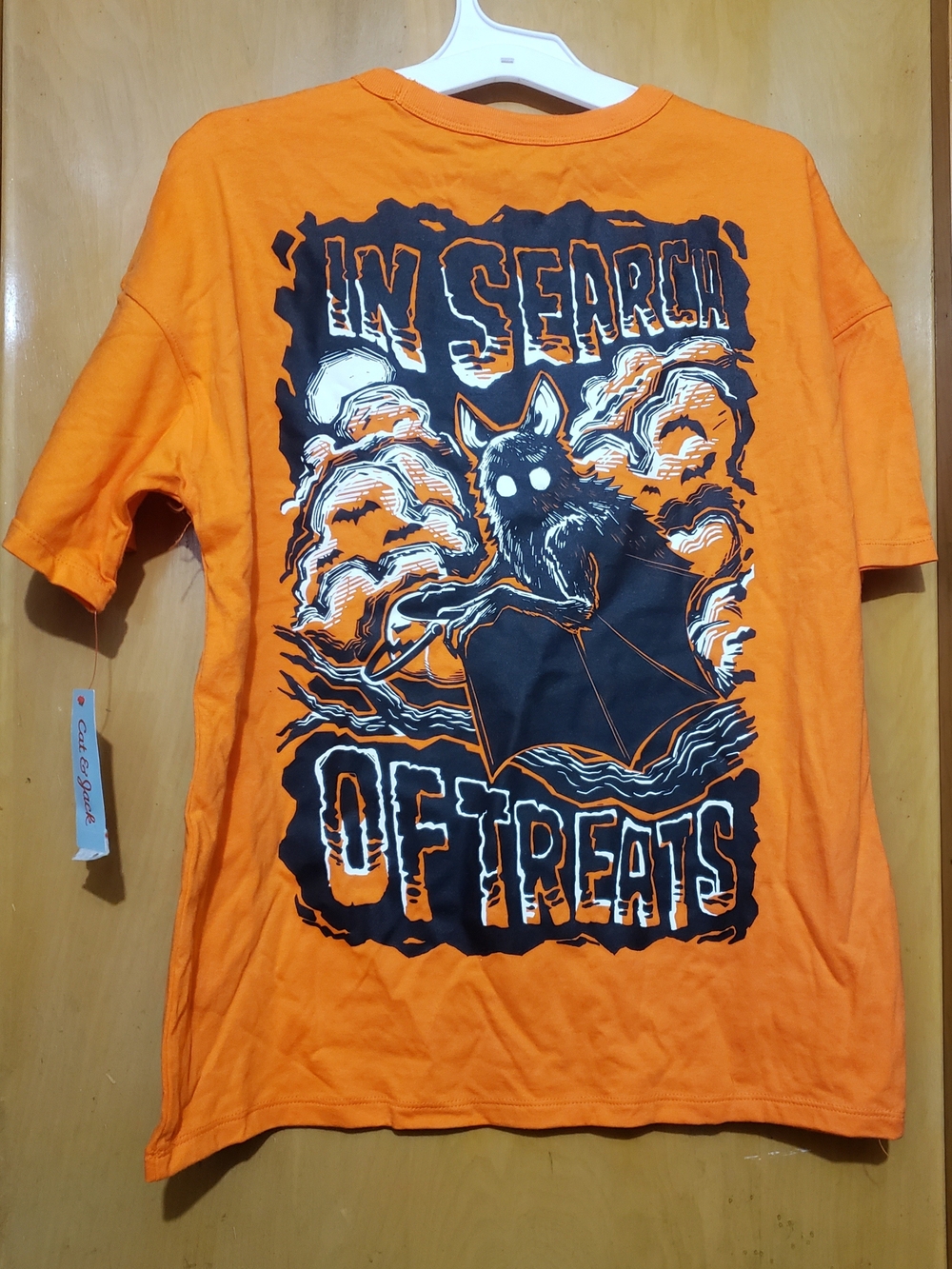 Kids Orange Halloween Graphic Tee – In Search of Treats